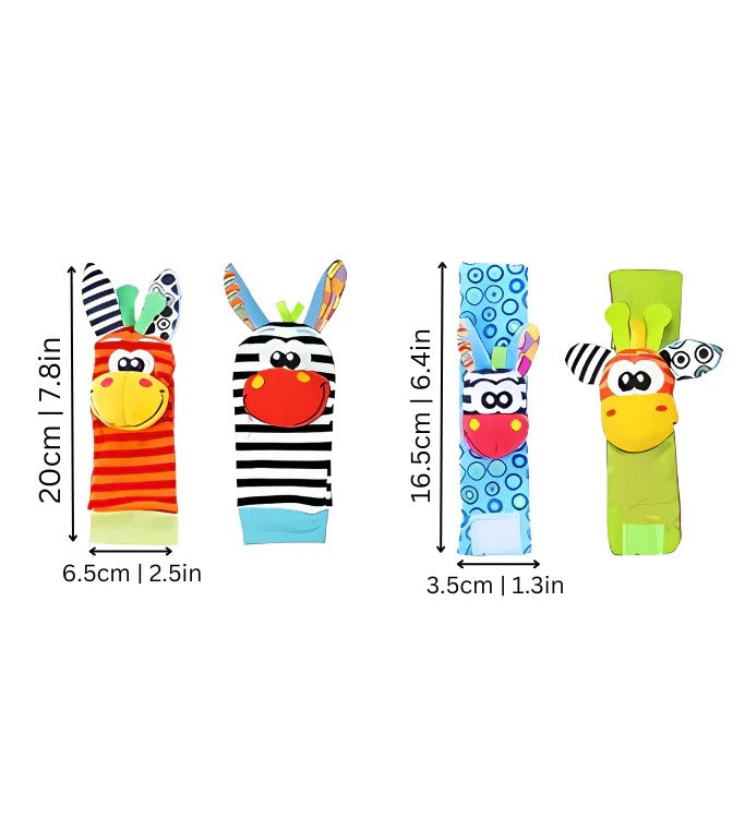Baby Rattles Toys Animal Socks