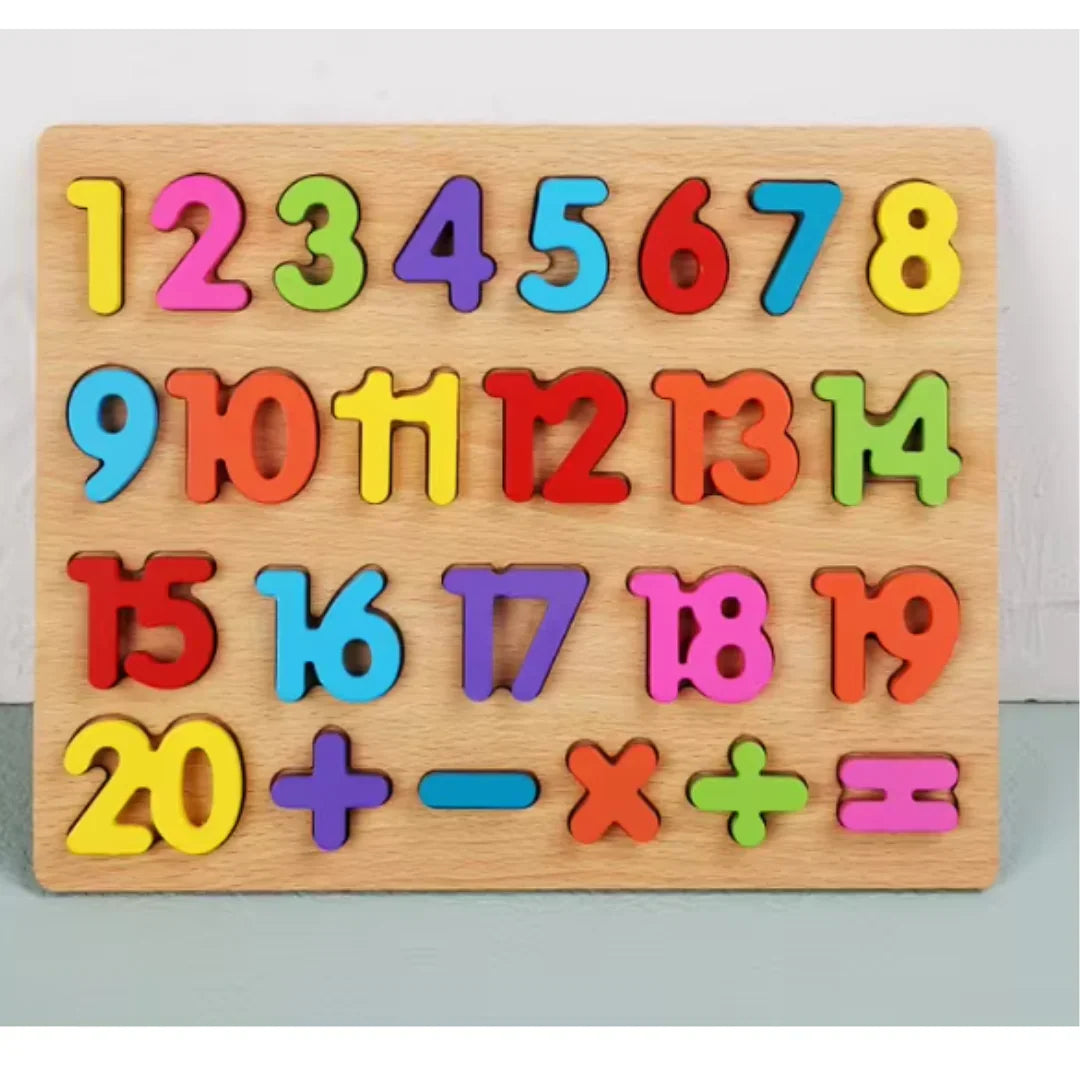 3D 123 Wooden Learning Board