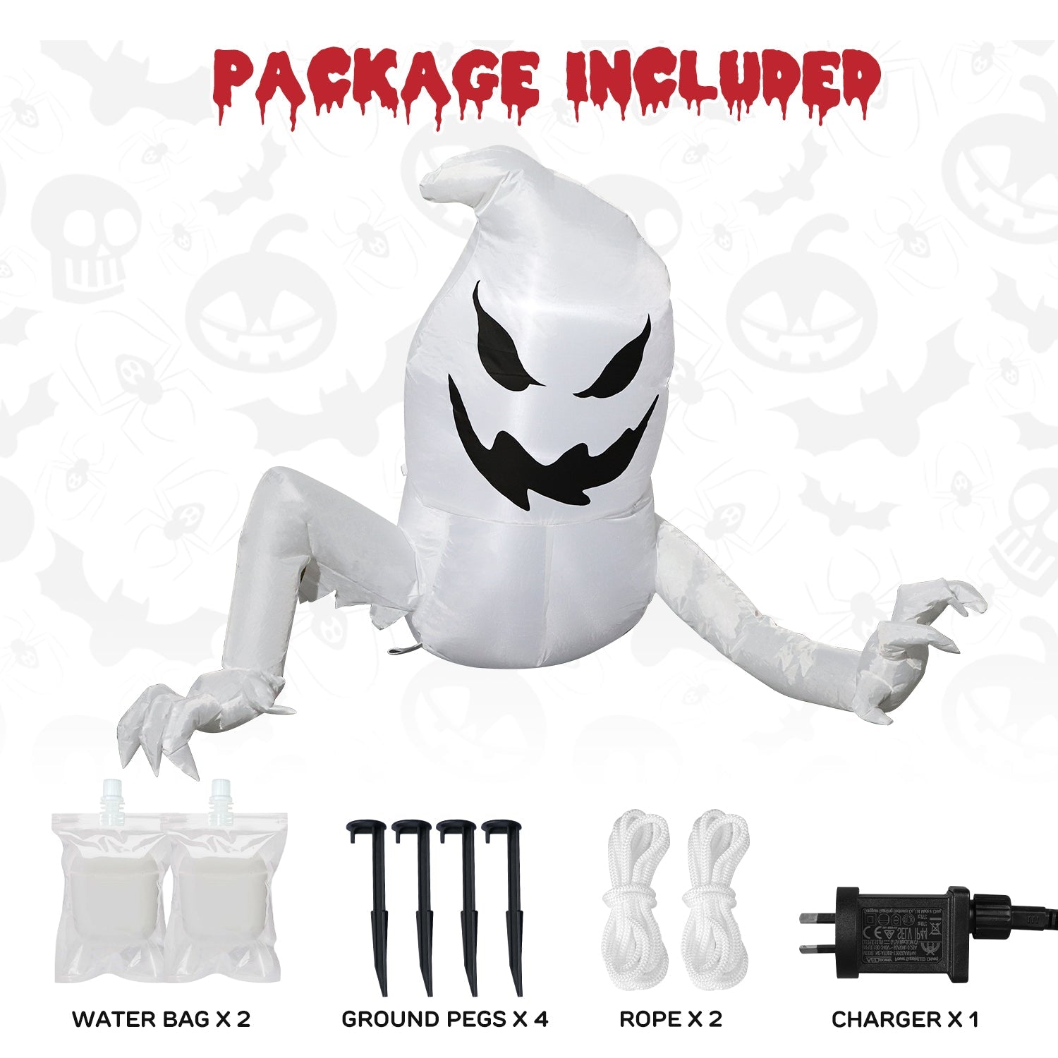 3.5 FT Halloween Inflatables Decorations Ghost