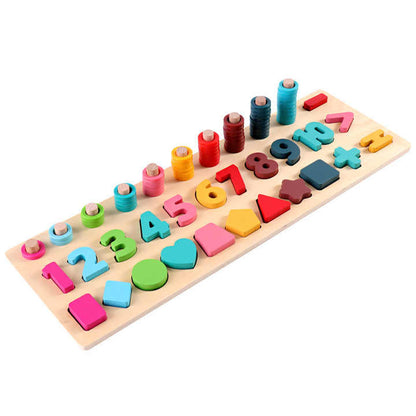 Wooden 3in1 Logarithm Learning Board - 534