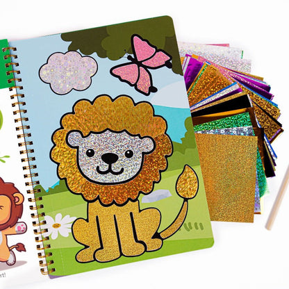 Foil Art Craft Kit | Sparkly Birthday-Themed Creative Set for Kids