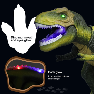 Fidtoy Dinosaurio LED de Juguete a Control Remoto para Niños con Rugido