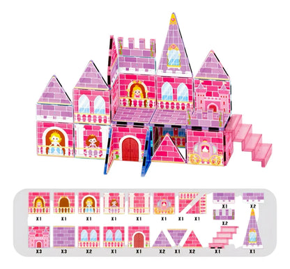 STEM Castle Magnetic Tiles Construction Blocks 30 pieces - 79A