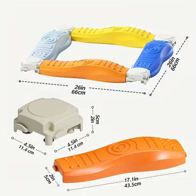 Tablero táctil de viga de equilibrio sensorial multicolor - 031