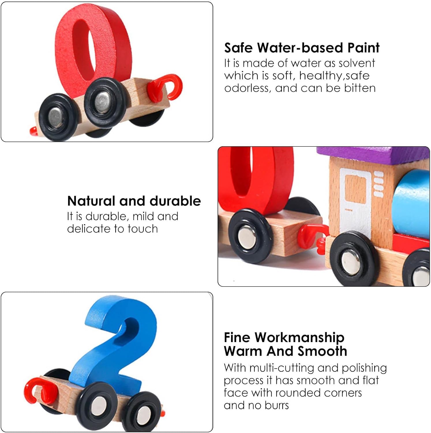 Wooden Number Count Hook Train 0 to 9 - 289