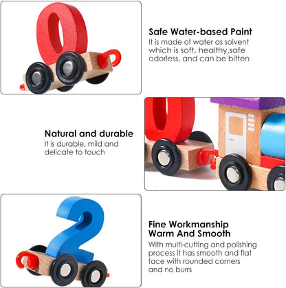 Wooden Number Count Hook Train 0 to 9 - 289