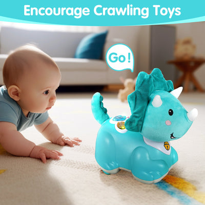 Fidtoy Musical Dinosaur Plush Toy with Light & Sound for Babies