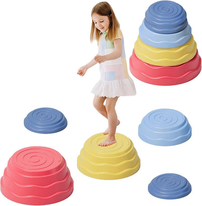 Stepping Stones for Kids Non-Slip Balance River Stones Sensory - 5 pieces