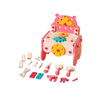Caja de herramientas de taladro y destornillador eléctrico 3 en 1 para niños – Juego de construcción STEM, juguete educativo de ensamblaje DIY