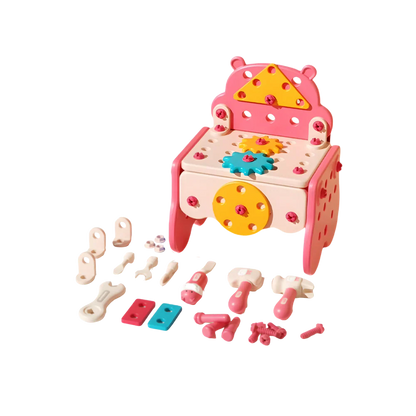 3‑in‑1 Kids Electric Drill & Screwdriver Toolbox – STEM Engineer Play Set, Educational DIY Assembly Toy