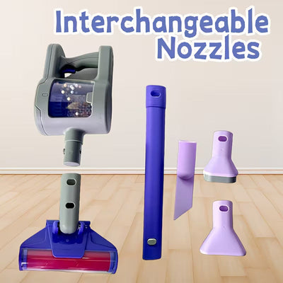Aspirateur jouet électronique 4-en-1 violet pour enfant - 643