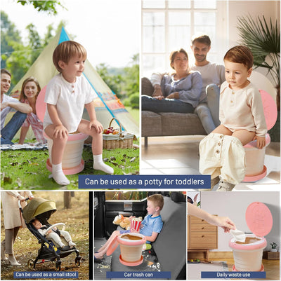 Entrenador de orinal portátil y plegable