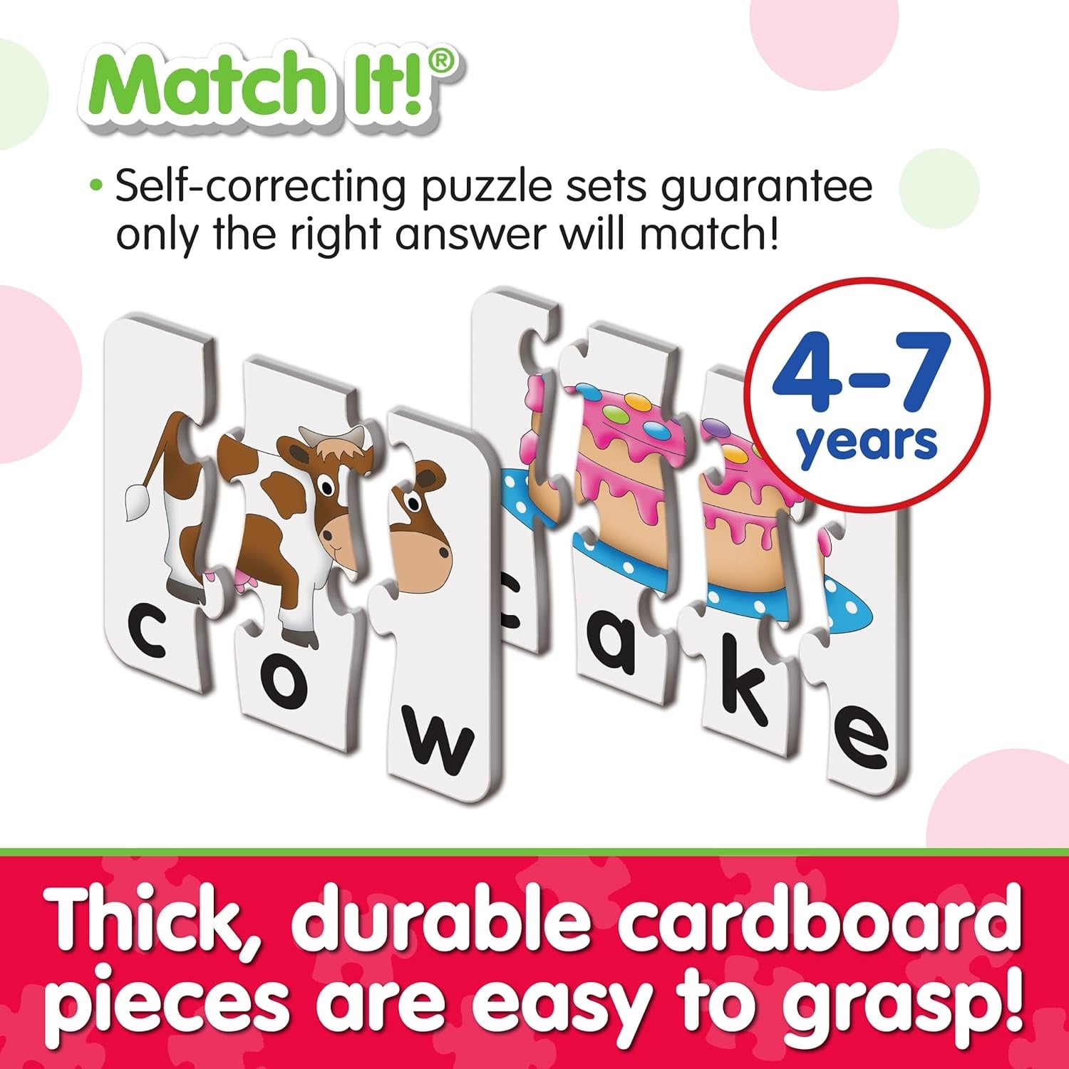 Match it Spelling 23 self correcting puzzle - 080