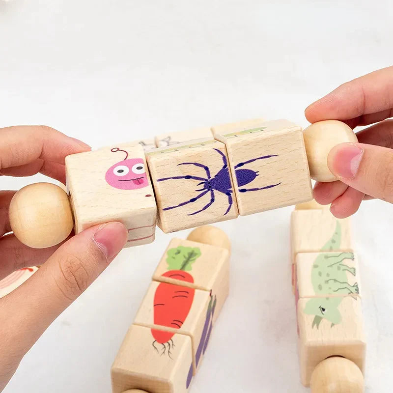 Wooden Baby Hand Bell Puzzle Toy