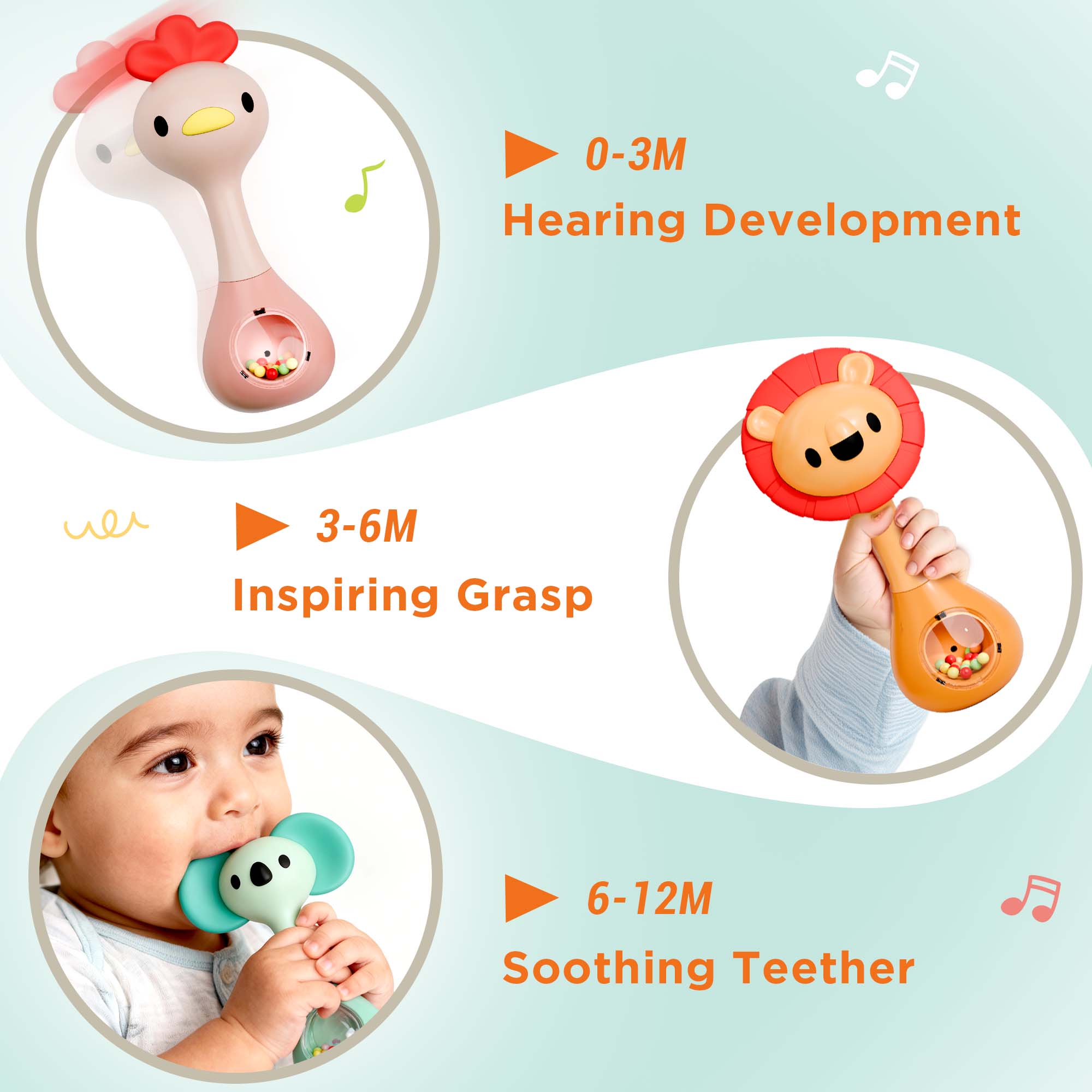 Baby Shaker Rattle Toy