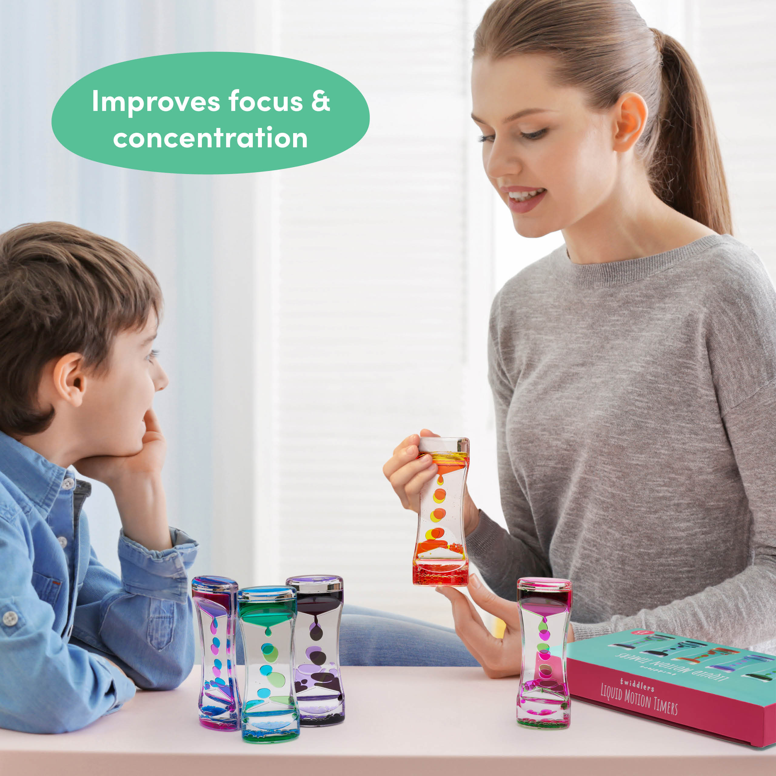 Sensory Liquid Motion Timers – Calming Visual Fidget Toy for Kids, Stress Relief & Focus Aid