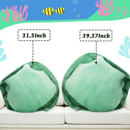80CM Wearable Turtle Shell stuffed Animal Large Toy Plush Pillow Includes Filler Sea Turtle Costume stuffed Animal Gift For Kids Adults