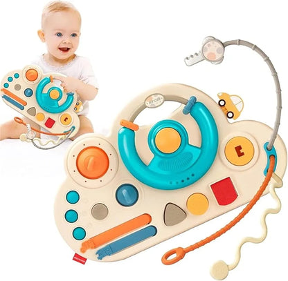 Busy Activity Steering Wheel Baby Pull String Toy - 583