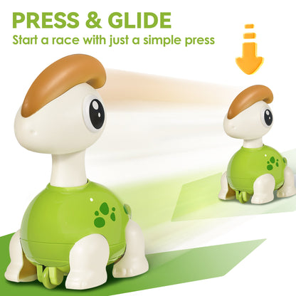 Mini Dinosaur Press to Go Car Toys for Toddlers 1-3