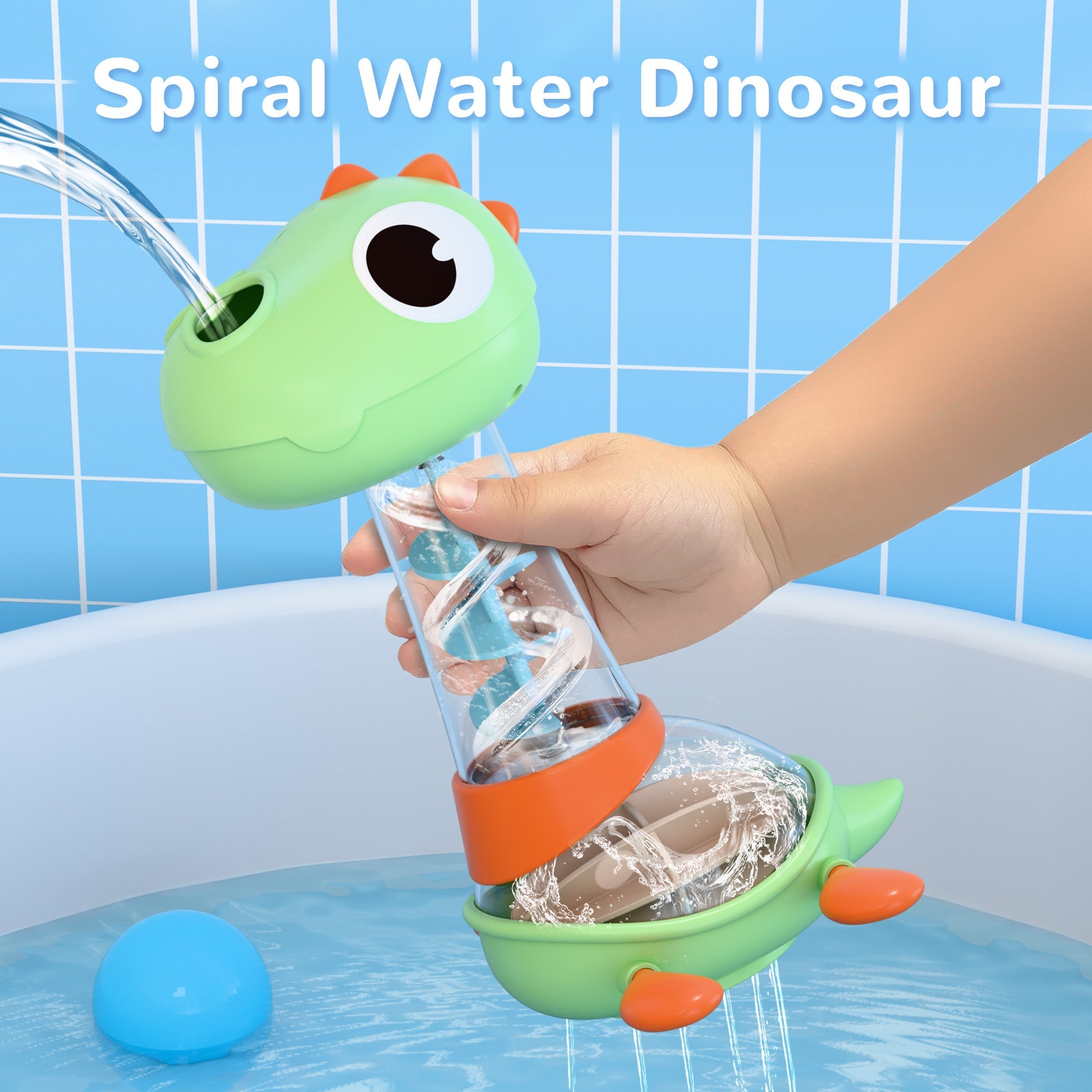 baby Bath Toy Set, Toddler Bathtub Toy Rechargeable Turtle Sprinkler