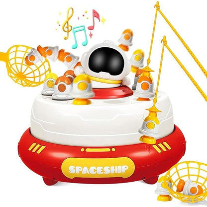 2in1 Magnetic Fishing and Catching Rocket Launcher Turntable - 145