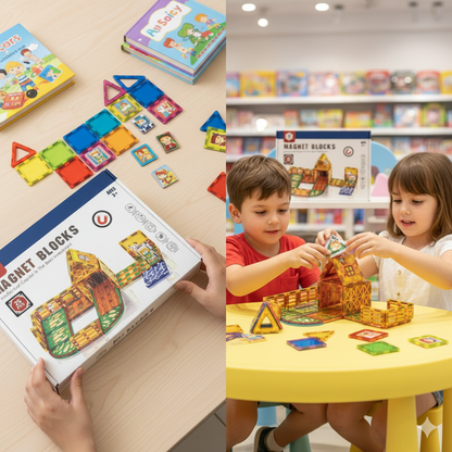 STEM Farm Magnetic Tiles Construction Blocks 25 pieces - 74A