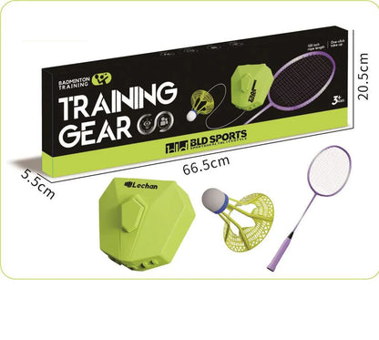 Badminton Rebound Racket Training Gear with Remote - 531