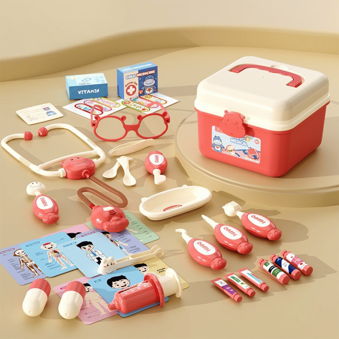 Hippo Doctors Set™ - Mini Docteurs en Action - Kit Docteur Jouet