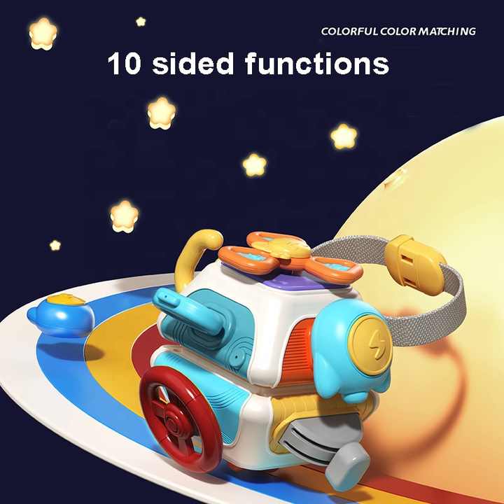 10in1 Montessori Sensory Busy Learning Cube - 180