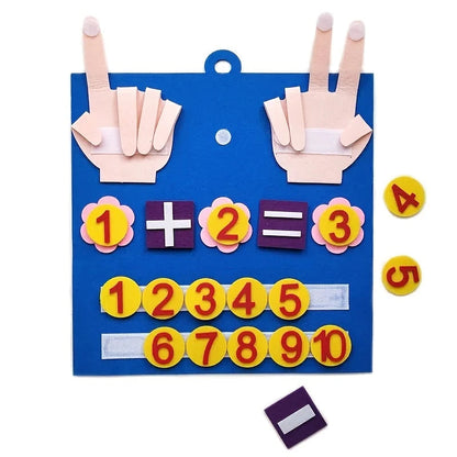 Kid Educational Felt Finger Numbers Math Toy