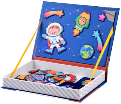 STEAM Magnetic Puzzle Book Board 50 pieces - Space Theme