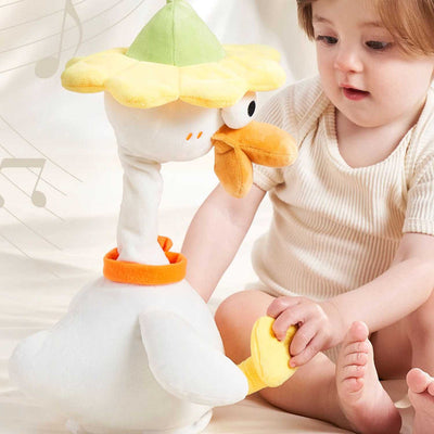 Fidtoy Repeater Duck Plush Toy Talking Baby Interactive Toy