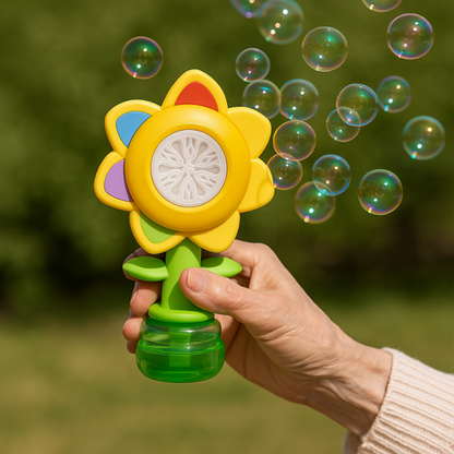 Seven-color Flower Bubble Machine