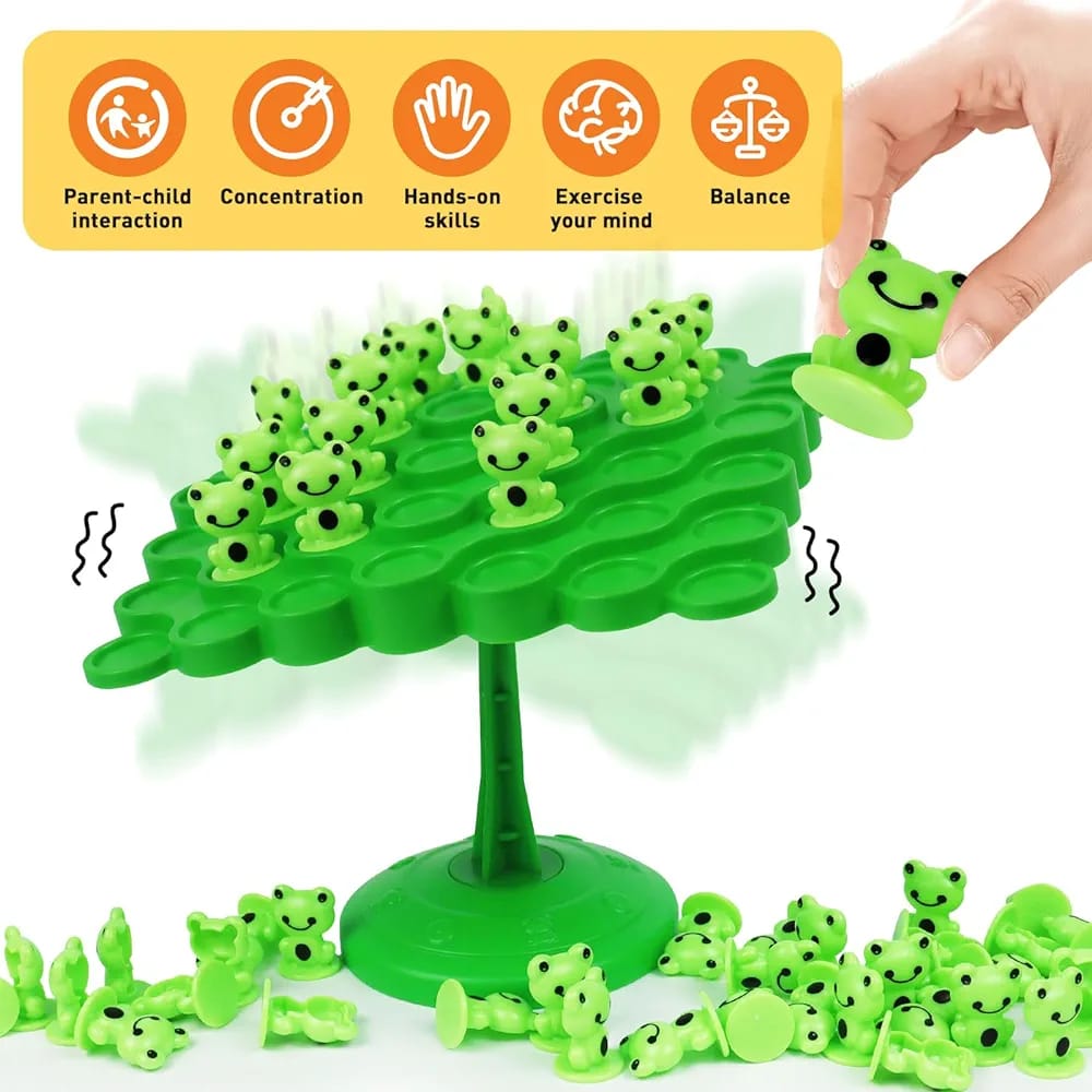 Juego familiar de desafío Árbol equilibrista de ranas - 153