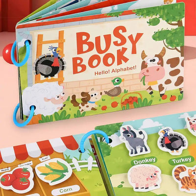 DIY Activity Busy Book for Toddlers Alphabet - 610