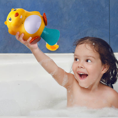 Fidtoy Jouet de Bain Castor avec Jet d'Eau et Lumières