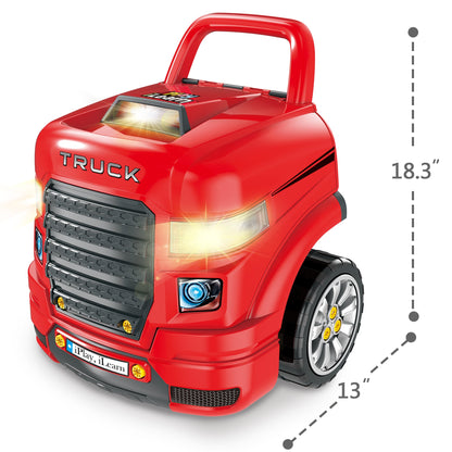 Large Truck Engine Toy, Kids Engineering Mechanic Toy