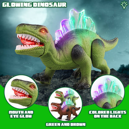 STEAM Life 2 Pack Walking Dinosaur Toys for Kids
