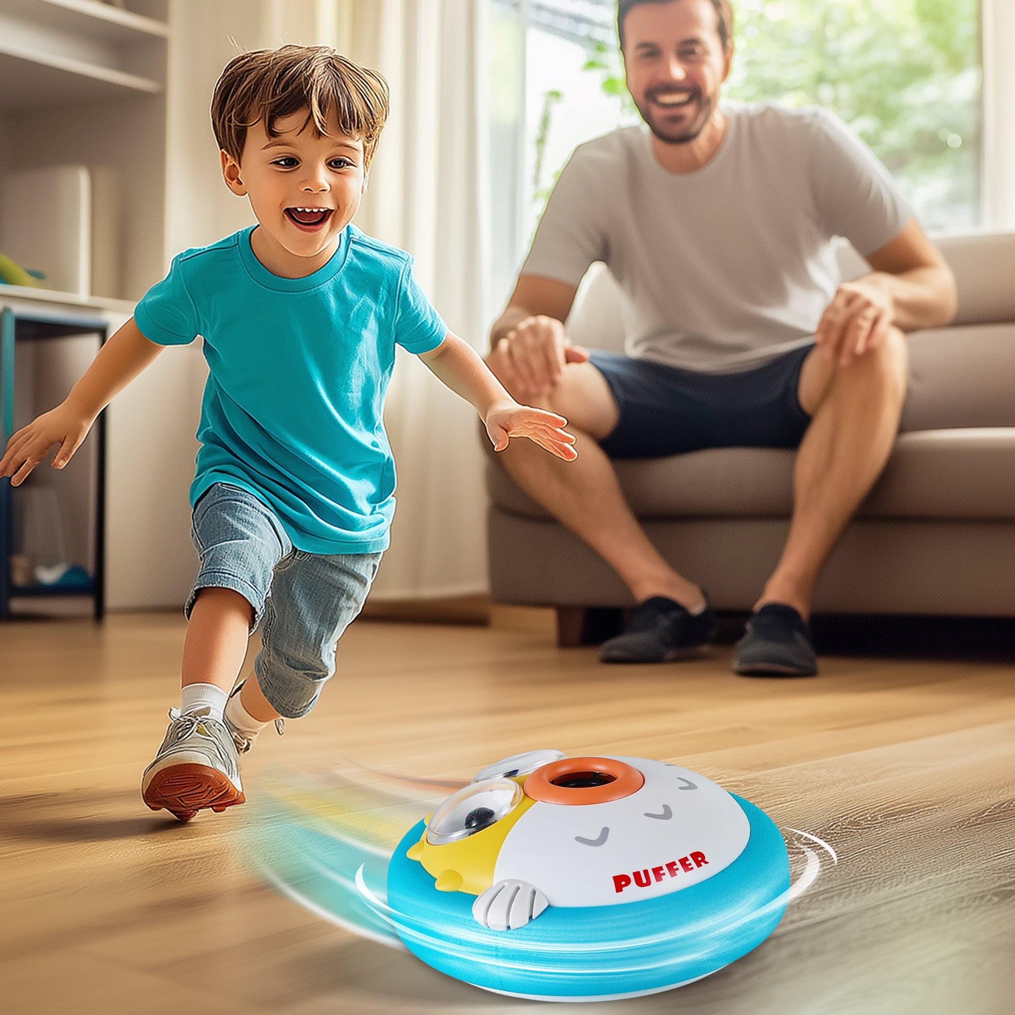 2PCS Hovers Soccer Ball Toys Boy Age 4-6, Rechargeable Air Floating Soccer Game