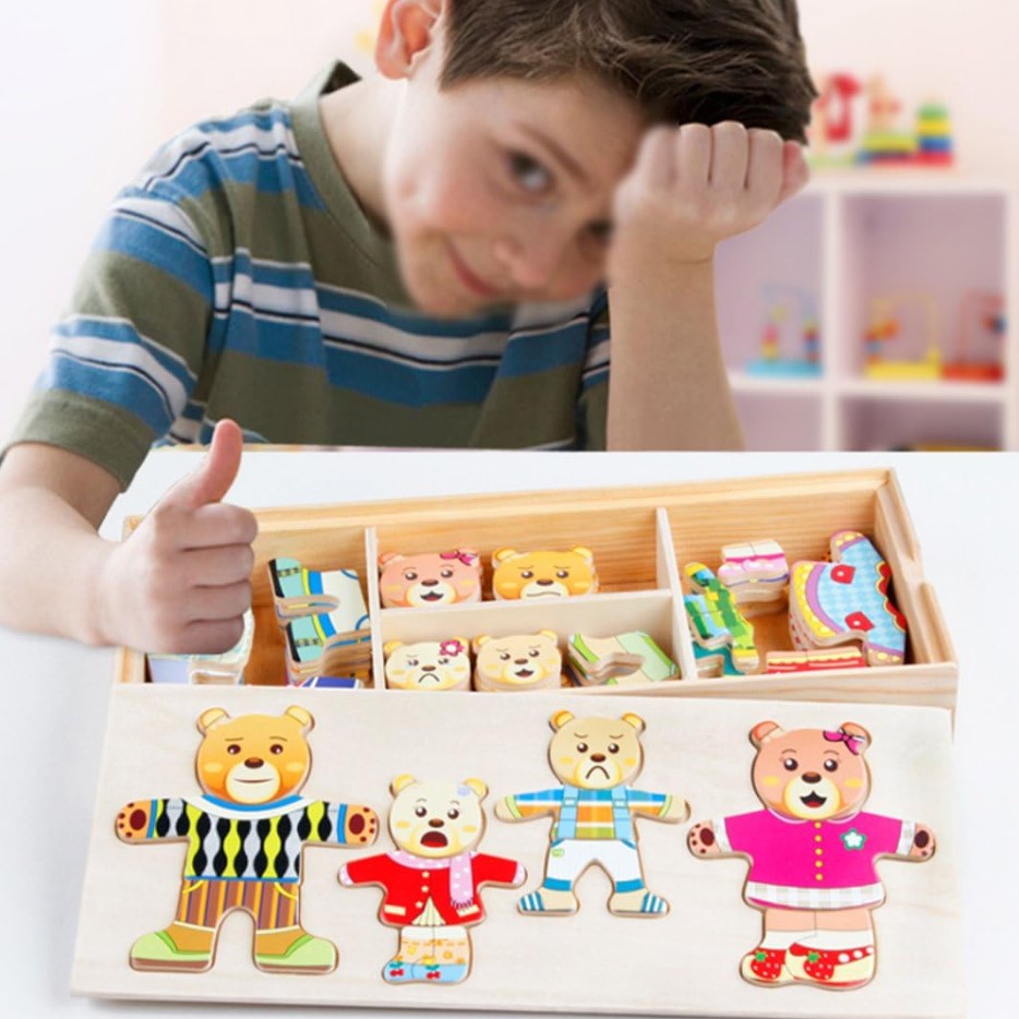 Montessori Bear Dress Up Game
