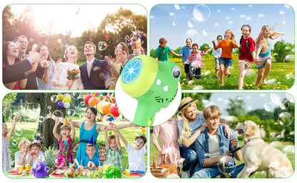 Green Crocodile Bubble Machine Portable Bubble Maker Toy Gift with Light & Music