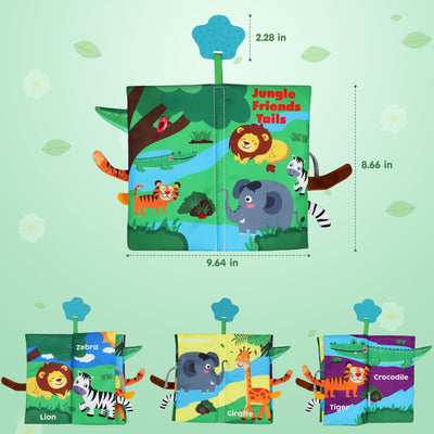 Fidtoy Soft Baby Book Set for Babies 0-6 Months Sensory Toy