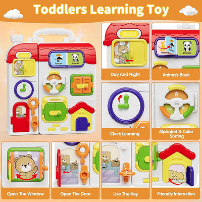 Tabla de actividades Montessori sensoriales múltiples para niños pequeños - 213