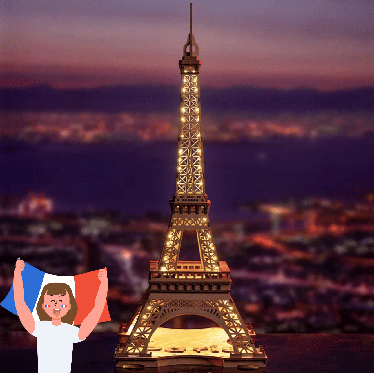 Eiffel Tower 3D Wooden Puzzle