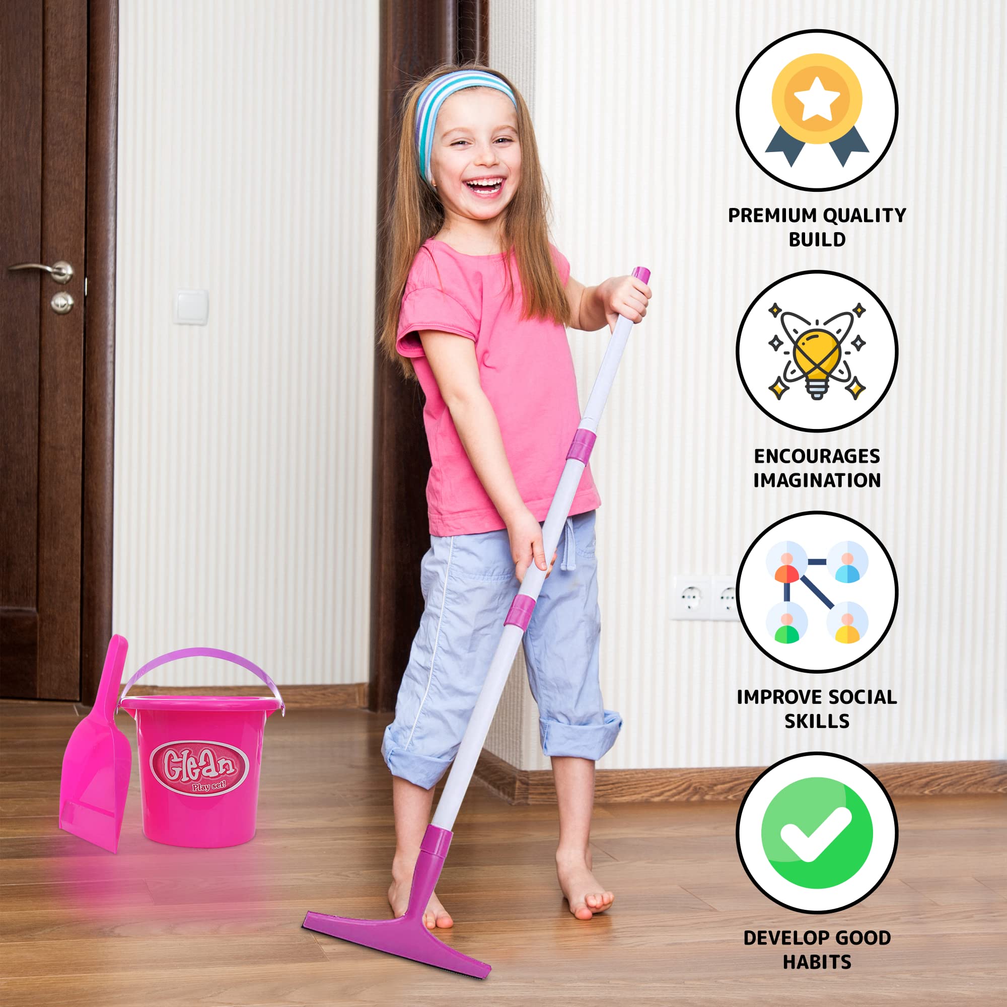 Petit ensemble de jeu d'imitation de nettoyage Little Helper - 720