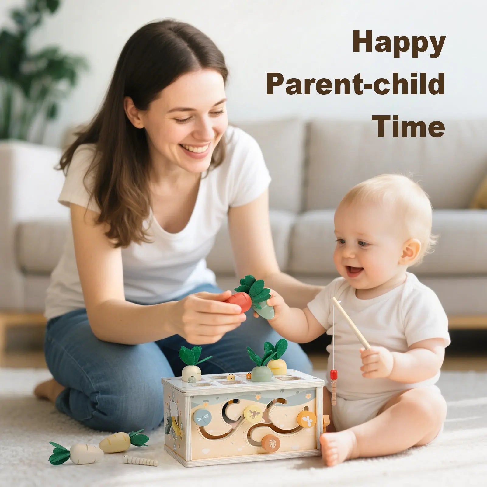 8-in-1 Activity Cube for Toddlers | Montessori Wooden Learning Toy