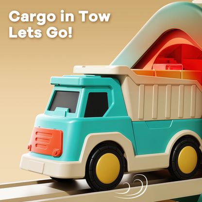 Toddler Train Set Toy with Lights & Sound for Boys Girls