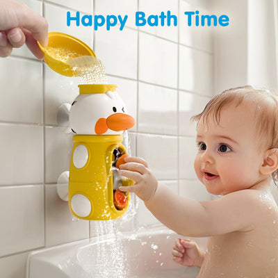 Fidtoy Lot de jouets de bain canard avec toupie aquatique