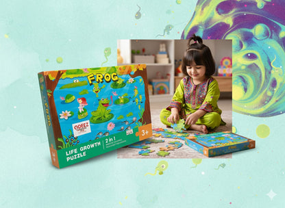 2 in 1 Frog Life Growth Puzzle - 700