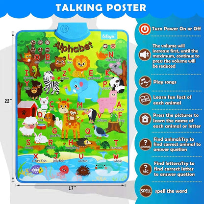 Animal Alphabet Fun Learning Talking Poster - G02